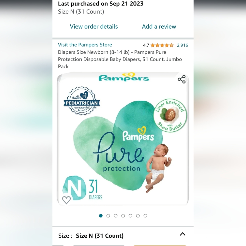 Pampers Newborn 30